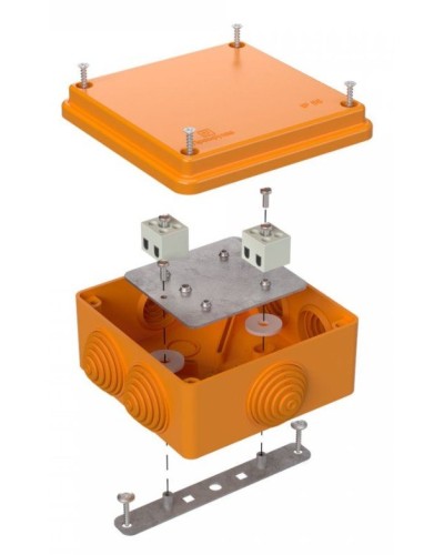 Коробка огнестойкая 100х100х50 (40-0300-FR2.5-4). Коробка огнестойкая для открытой установки. Промрукав в Костроме