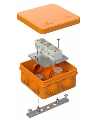 Коробка огнестойкая 80х80х40 (40-0210-FR1.5-6). Коробка огнестойкая для открытой установки. Промрукав в Костроме