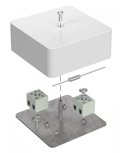 Коробка огнестойкая 75х75х30 (40-0450-FR2.5-4-П). Коробка огнестойкая для открытой установки. Промрукав в Костроме