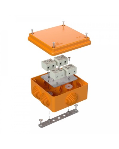 Коробка огнестойкая 100х100х50 для о/п (40-0300-FR6.0-8). Коробка огнестойкая для открытой установки. Промрукав в Костроме