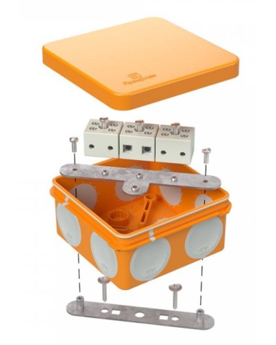 Коробка огнестойкая 60-0210-FR6.0-6 Е15-Е120 80х80х40. Коробка огнестойкая для открытой установки. Промрукав в Костроме