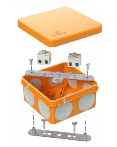 Коробка огнестойкая 80х80х40 (60-0210-FR2.5-6). Коробка огнестойкая для открытой установки. Промрукав в Костроме