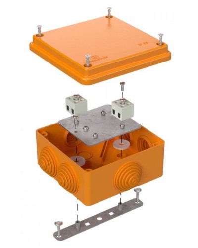 Коробка огнестойкая 100х100х50 (40-0300-FR1.5-4). Коробка огнестойкая для открытой установки. Промрукав в Костроме
