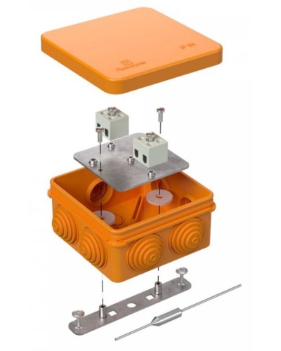 Коробка огнестойкая 80х80х40 (40-0210-FR2.5-4-П). Коробка огнестойкая для открытой установки. Промрукав в Костроме
