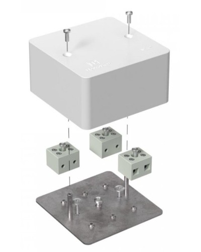 Коробка огнестойкая 103х103х45 (40-0470-FR2.5-6). Коробка огнестойкая для открытой установки. Промрукав в Костроме