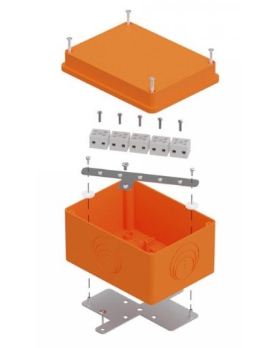 Коробка огнестойкая 150х110х90 E15-E120 для о/п (40-0351-FR2.5-10). Коробка огнестойкая для открытой установки. Промрукав в Костроме