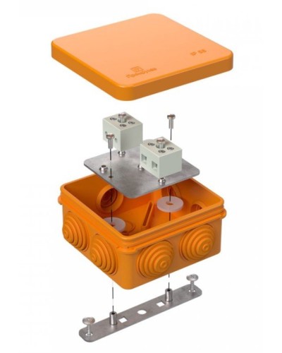 Коробка огнестойкая 40-0210-FR6.0-4 Е15-Е120 80х80х40. Коробка огнестойкая для открытой установки. Промрукав в Костроме