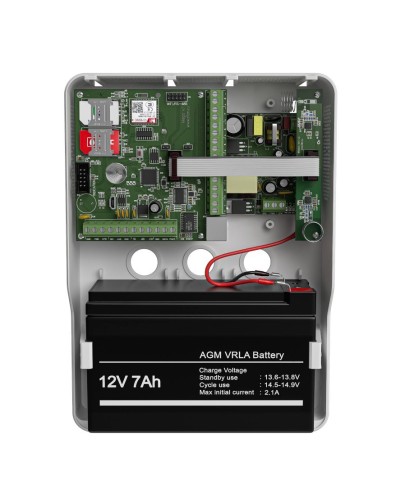 Mega v.5 LTE в корпусе (под АКБ 1,2-7 Ач с БРП 12V 2,5А). Панель охранная радиоканальная. Ритм в Костроме