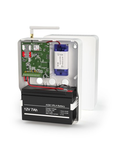 Контакт GSM-14А v.3 (в корпусе под АКБ 1,2-7 Ач с БРП 12V 1А). Панель охранная радиоканальная. Ритм в Костроме