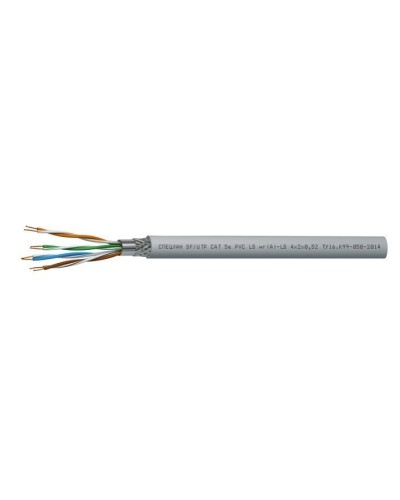 СПЕЦЛАН SF/UTP Cat 5e PVC LSнг(А)-LS 4х2х0,52. Кабель «витая пара» (LAN) для структурированных систем связи. Спецкабель в Костроме