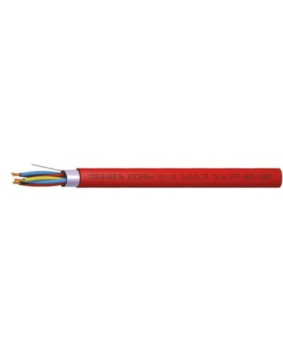 КПСВЭВнг(А)-LS 3х2х0,75 (Спецкабель). Кабель симметричный для систем сигнализации и управления, групповой прокладки, с пониженным дымо- и газовыделением. Спецкабель в Костроме