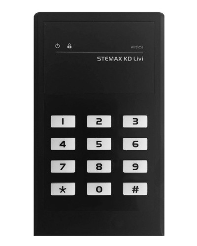 STEMAX KD Livi (черный). Беспроводная кнопочная кодовая панель. Стелс НПП в Костроме