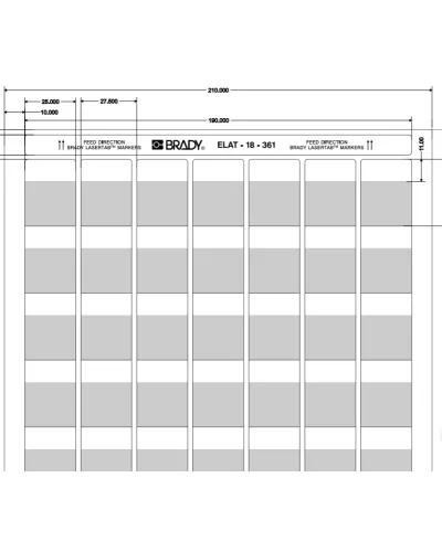 ELAT-18-361-2.5 (уп. 2500 шт.): Этикетка в Костроме