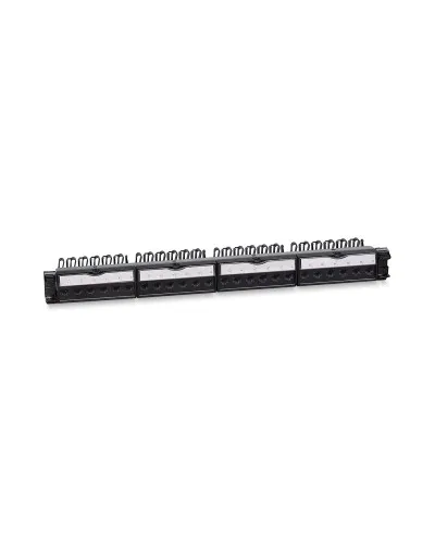 PL-24-KJ-RJ45-Cat.6a-180T (11832c): Патч-панель 19" (1U), 24 порта RJ-45, категория 6a, с задним кабельным организатором в Костроме