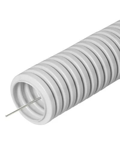 FCPL-25-PVC-050-1-GY (11229c): Труба гофрированная гибкая, лёгкая с протяжкой в Костроме