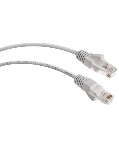 PC-UTP-RJ45-Cat.5e-15m (7700c), серый. Патч-корд медный. CABEUS в Костроме