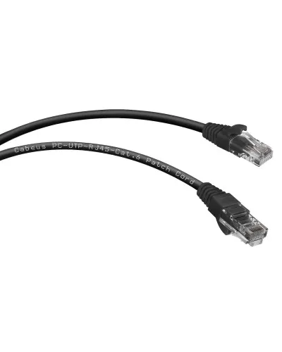 PC-UTP-RJ45-Cat.6-1m-BK (8663c), чёрный. Патч-корд медный. CABEUS в Костроме