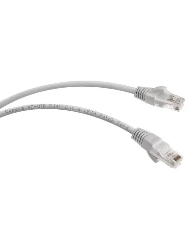 PC-UTP-RJ45-Cat.6-1m-LSZH (8877c), серый. Патч-корд медный. CABEUS в Костроме