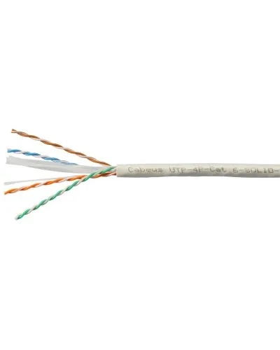 UTP-4P-Cat.6-SOLID-LSZH-WH (11871c). Кабель «витая пара» (LAN) для структурированных систем связи. CABEUS в Костроме