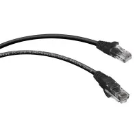 PC-UTP-RJ45-Cat.5e-1.5m-BK (7698c), чёрный. Патч-корд медный. CABEUS