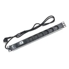 PDU-6P-B-2EU (7292c). Блок розеток 19. CABEUS