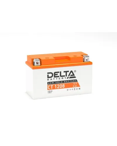 Delta CT 1208. Аккумулятор герметичный свинцово-кислотный стартерный. Delta в Костроме