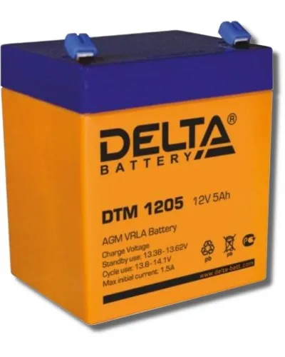 Delta DTM 1205. Аккумулятор герметичный свинцово-кислотный. Delta в Костроме