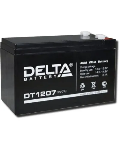 Delta DT 1207. Аккумулятор герметичный свинцово-кислотный. Delta в Костроме