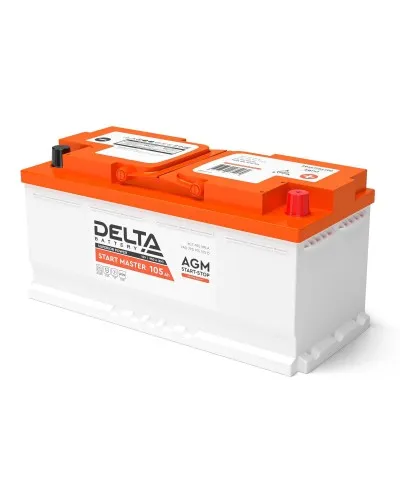 Delta START MASTER AGM 12105 (105 Ah). Аккумулятор автомобильный герметичный свинцово-кислотный. Delta в Костроме