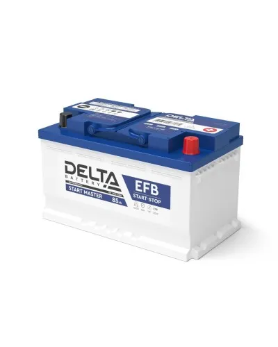 Delta START MASTER EFB 1285 (85 Ah). Аккумулятор автомобильный герметичный свинцово-кислотный. Delta в Костроме
