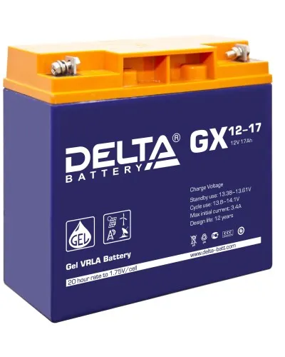 Delta GX 12-17. Аккумулятор герметичный свинцово-кислотный. Delta в Костроме