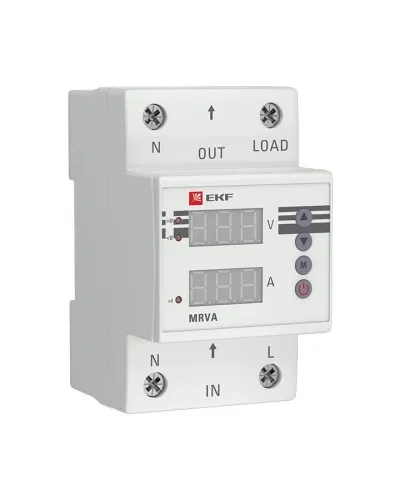MRVA 50A PROxima (MRVA-50A). Реле напряжения и тока с дисплеем. EKF в Костроме