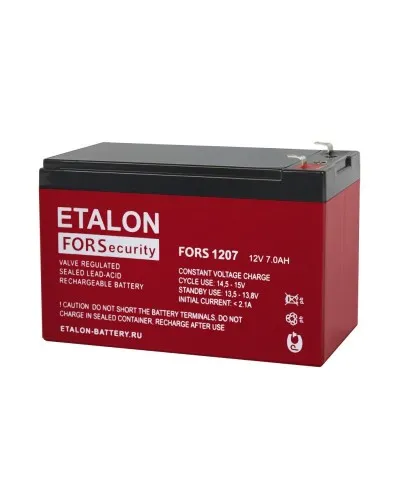 ETALON FORS 1207. Аккумулятор герметичный свинцово-кислотный. ETALON в Костроме