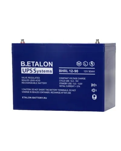 B.ETALON BHRL 12-90. Аккумулятор герметичный свинцово-кислотный. ETALON в Костроме