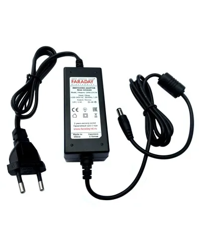 24W/12V/2A. Импульсный блок питания в пластиковом корпусе. FARADAY в Костроме