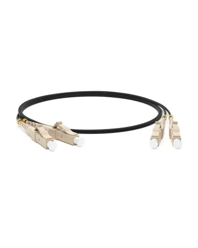 FC-D2-50-LC/PR-LC/PR-H-2M-LSZH-BK. Патч-корд волоконно-оптический многомодовый. Hyperline в Костроме