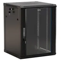 TWB-0666-GP-RAL9004. Шкаф телекоммуникационный 19 настенный 6U. Hyperline