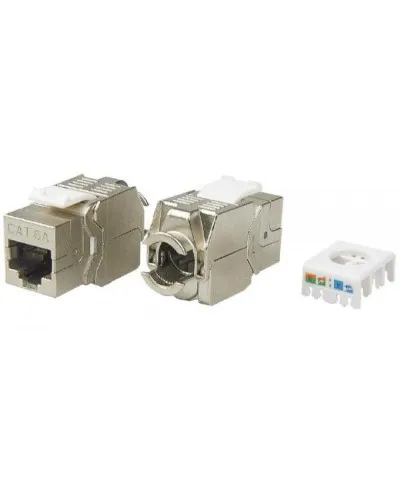 KJ8-8P8C-C6A-180-TLS-SH-F-WH. Вставка Keystone Jack RJ-45. Hyperline в Костроме