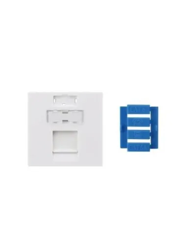 SIP3-1K-M45-45. Вставка 45x45 для 1 модуля Keystone Jack, со шторкой. Hyperline в Костроме