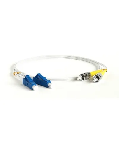 FC-D2-9A1-LC/UR-ST/UR-H-1M-LSZH-WH. Патч-корд волоконно-оптический ST-LC. Hyperline в Костроме