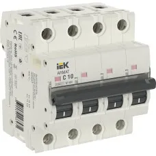 M10N 4P C 10А 10кА ARMAT (AR-M10N-4-C010). Автоматический выключатель. IEK
