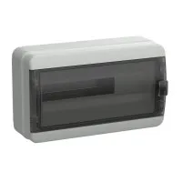 Корпус пластиковый КМПн-18 IP65 TEKFOR (TF5-KP72-N-18-65-K03-K02). Корпус модульный пластиковый черная прозрачная дверь. IEK