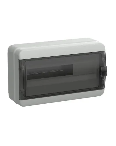 Корпус пластиковый КМПн-18 IP65 TEKFOR (TF5-KP72-N-18-65-K03-K02). Корпус модульный пластиковый черная прозрачная дверь. IEK в Костроме