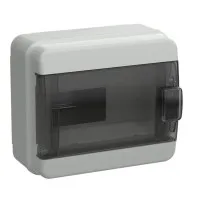 Корпус пластиковый КМПн-8 IP65 TEKFOR (TF5-KP72-N-08-65-K03-K02). Корпус модульный пластиковый черная прозрачная дверь. IEK