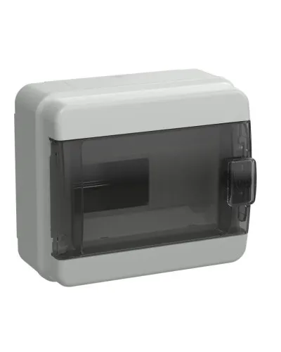 Корпус пластиковый КМПн-8 IP65 TEKFOR (TF5-KP72-N-08-65-K03-K02). Корпус модульный пластиковый черная прозрачная дверь. IEK в Костроме