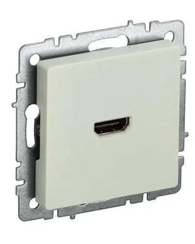 Розетка HDMI РHDMI-0-БрКр бежевый BRITE (BR-H10-K10). Розетка HDMI. IEK в Костроме