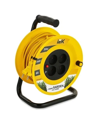 УК30 4 места, 30м (WKP23-06-04-30). Удлинитель на катушке Garden. IEK в Костроме