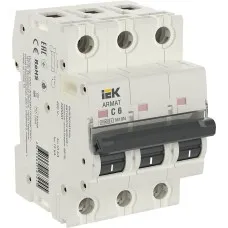 M10N 3P C 6А 10кА ARMAT (AR-M10N-3-C006). Автоматический выключатель. IEK