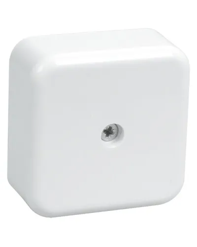 Коробка распаячная КМ41206-01 50х50х20 открытой проводки (4 клеммы 3 мм²) белая (UKO10-050-050-020-K01). Коробка распаячная безгалогенная (HF). IEK в Костроме