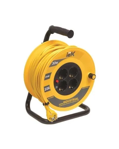 УК40 4 места, 40м (WKP14-10-04-40). Удлинитель на катушке Industrial. IEK в Костроме